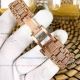 Perfect Replica Audemars Piguet Royal Oak Rose Gold Full Diamond watch (9)_th.jpg